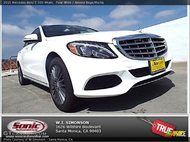 Polar White / Almond Beige/Mocha 2015 Mercedes-Benz C 300 4Matic