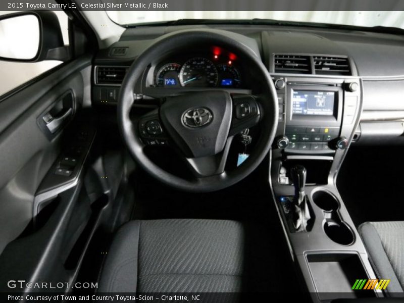 Celestial Silver Metallic / Black 2015 Toyota Camry LE