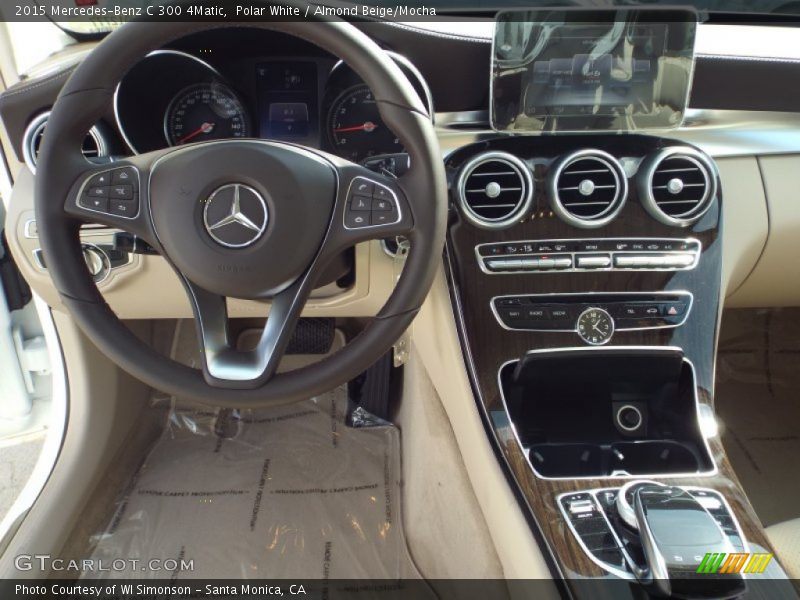 Polar White / Almond Beige/Mocha 2015 Mercedes-Benz C 300 4Matic
