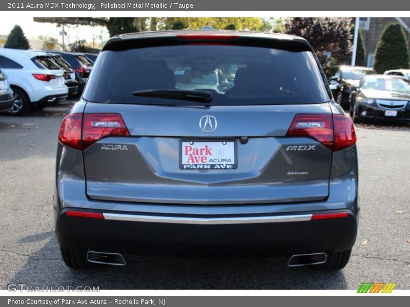 Polished Metal Metallic / Taupe 2011 Acura MDX Technology