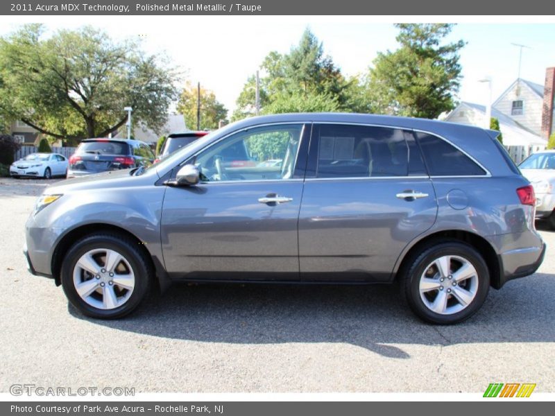 Polished Metal Metallic / Taupe 2011 Acura MDX Technology