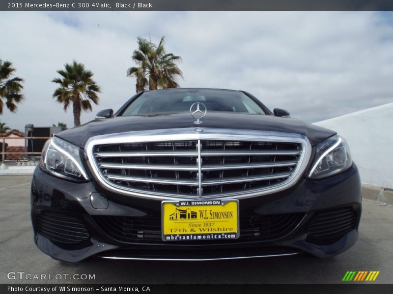 Black / Black 2015 Mercedes-Benz C 300 4Matic