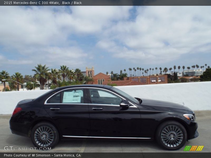 Black / Black 2015 Mercedes-Benz C 300 4Matic