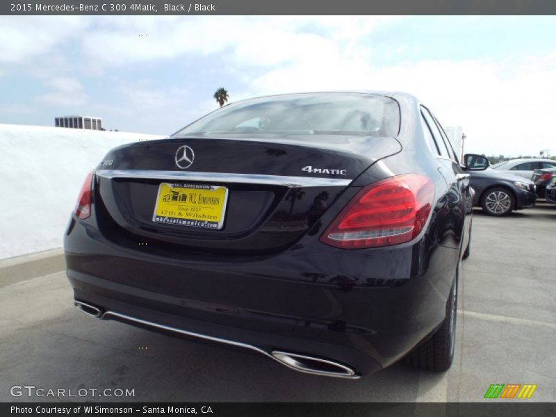 Black / Black 2015 Mercedes-Benz C 300 4Matic