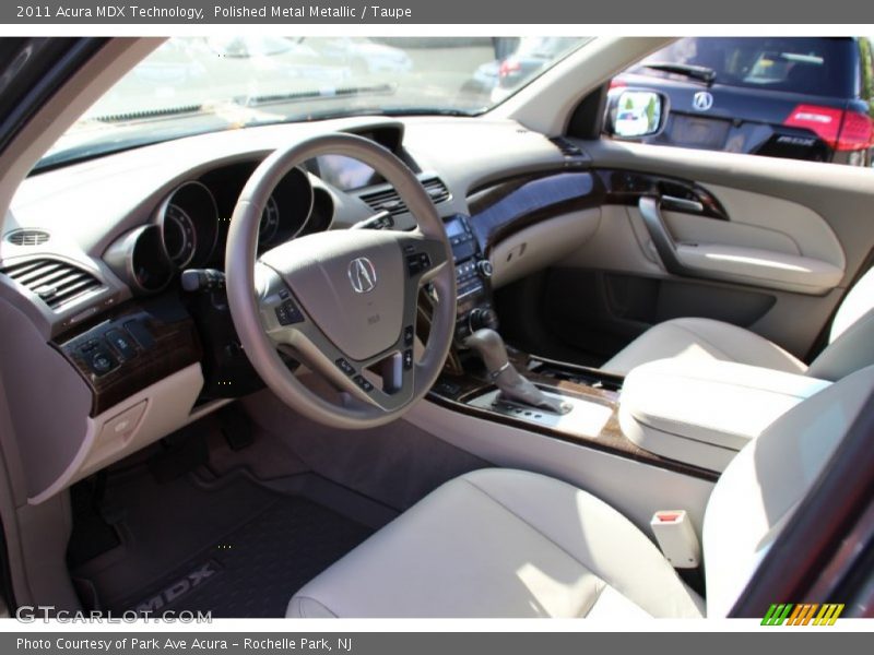 Polished Metal Metallic / Taupe 2011 Acura MDX Technology