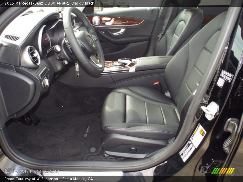 Black / Black 2015 Mercedes-Benz C 300 4Matic