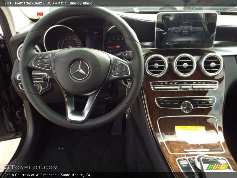 Black / Black 2015 Mercedes-Benz C 300 4Matic