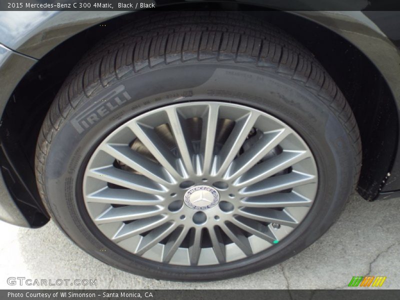 Black / Black 2015 Mercedes-Benz C 300 4Matic