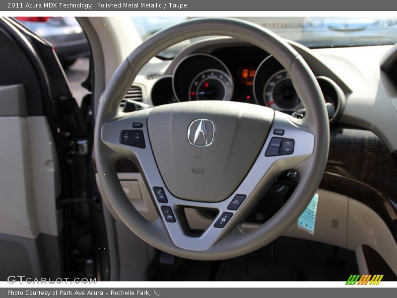 Polished Metal Metallic / Taupe 2011 Acura MDX Technology