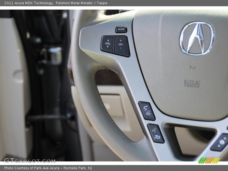 Polished Metal Metallic / Taupe 2011 Acura MDX Technology