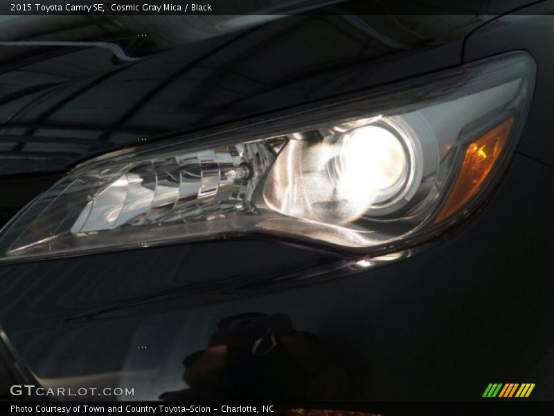 Cosmic Gray Mica / Black 2015 Toyota Camry SE