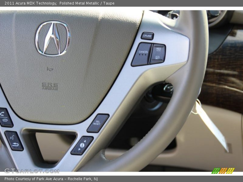 Polished Metal Metallic / Taupe 2011 Acura MDX Technology
