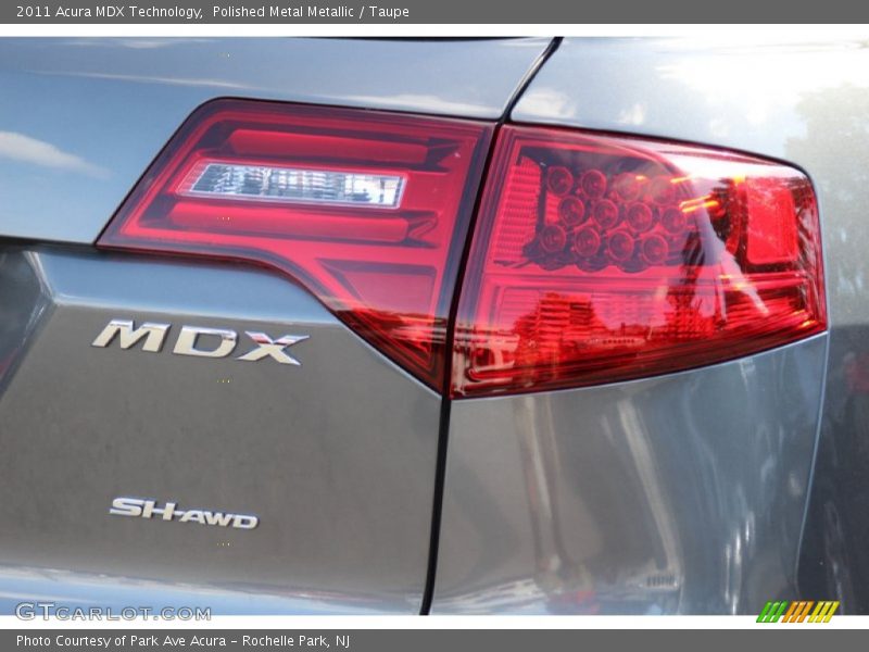 Polished Metal Metallic / Taupe 2011 Acura MDX Technology