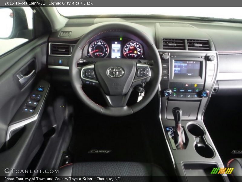 Cosmic Gray Mica / Black 2015 Toyota Camry SE
