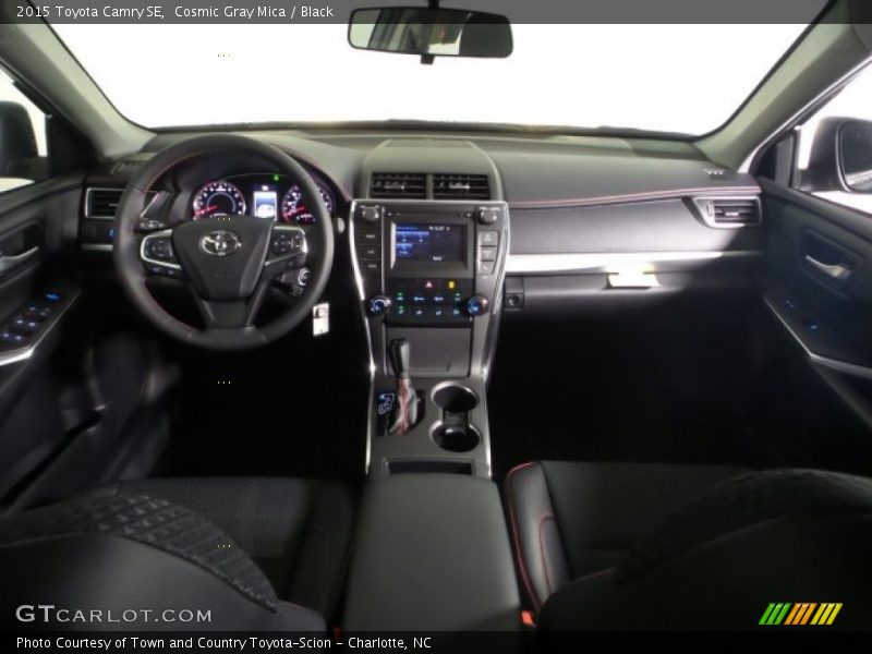 Cosmic Gray Mica / Black 2015 Toyota Camry SE