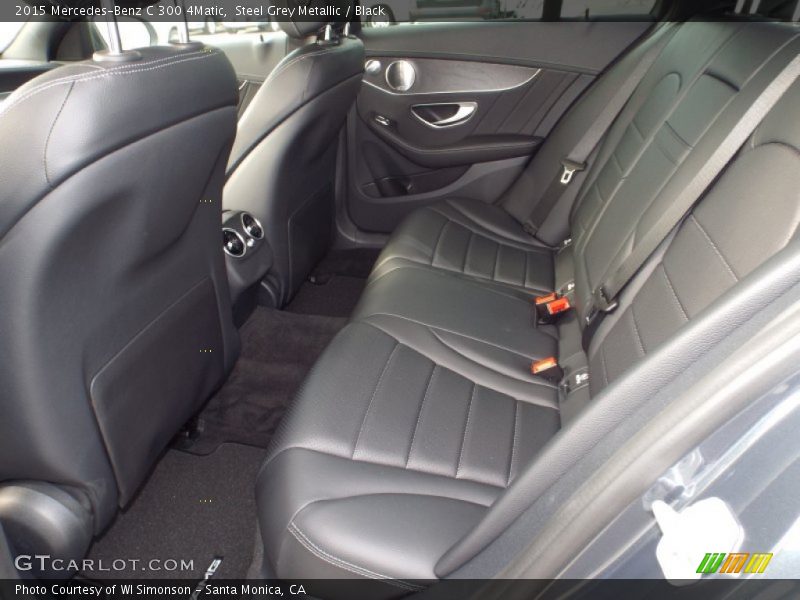 Steel Grey Metallic / Black 2015 Mercedes-Benz C 300 4Matic