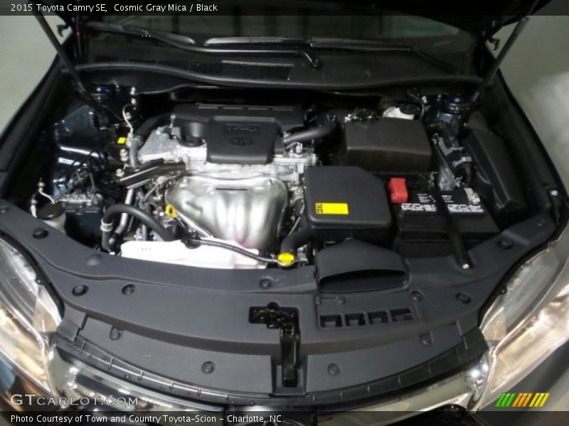 Cosmic Gray Mica / Black 2015 Toyota Camry SE