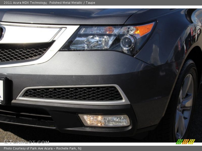 Polished Metal Metallic / Taupe 2011 Acura MDX Technology