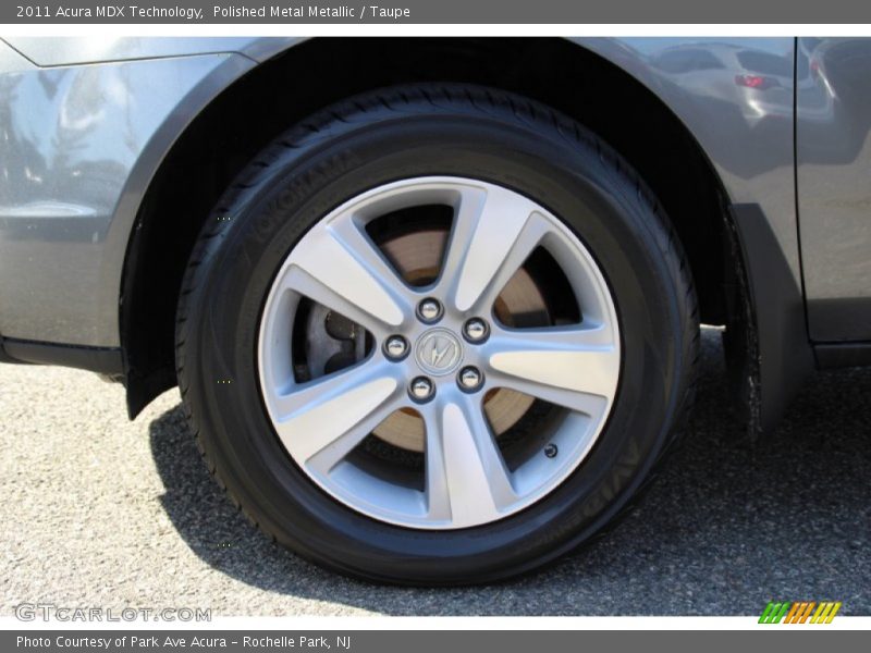 Polished Metal Metallic / Taupe 2011 Acura MDX Technology