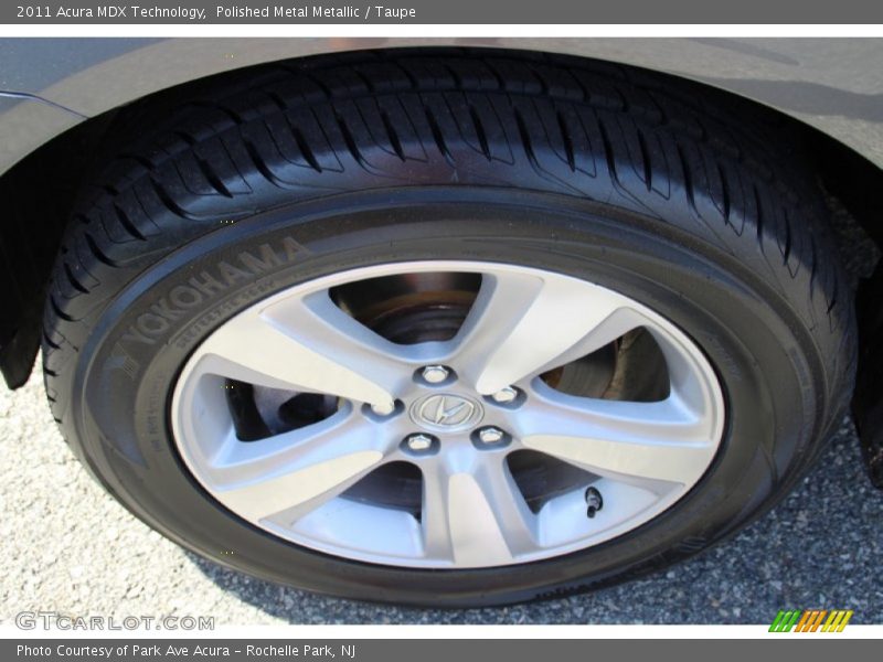 Polished Metal Metallic / Taupe 2011 Acura MDX Technology