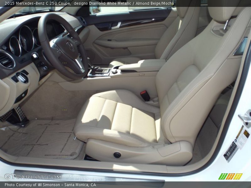 designo Diamond White Metallic / Almond Beige/Mocha 2015 Mercedes-Benz C 250 Coupe