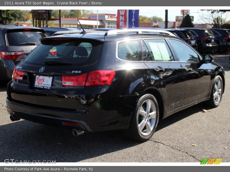 Crystal Black Pearl / Ebony 2011 Acura TSX Sport Wagon