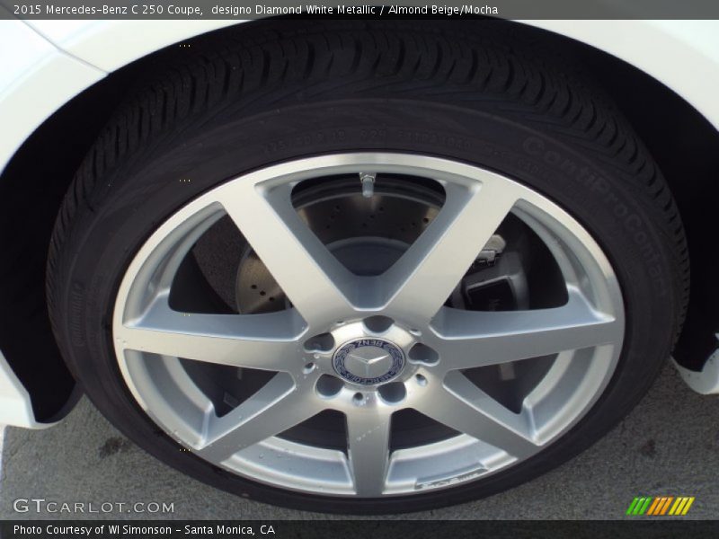 designo Diamond White Metallic / Almond Beige/Mocha 2015 Mercedes-Benz C 250 Coupe