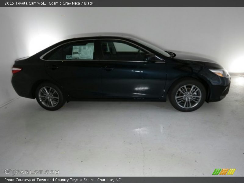 Cosmic Gray Mica / Black 2015 Toyota Camry SE