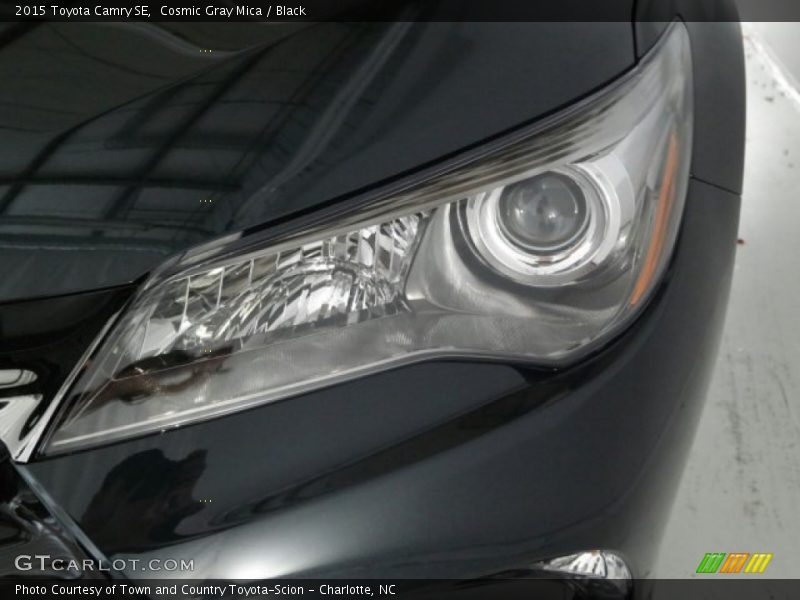Cosmic Gray Mica / Black 2015 Toyota Camry SE