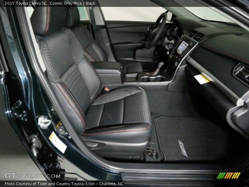 Cosmic Gray Mica / Black 2015 Toyota Camry SE