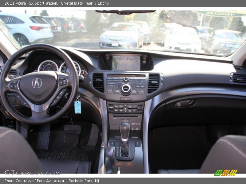 Crystal Black Pearl / Ebony 2011 Acura TSX Sport Wagon