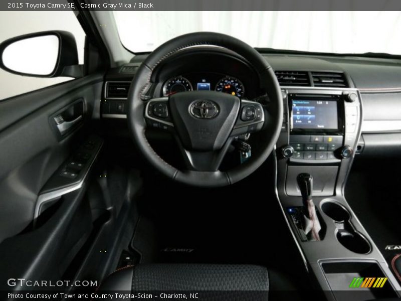 Cosmic Gray Mica / Black 2015 Toyota Camry SE