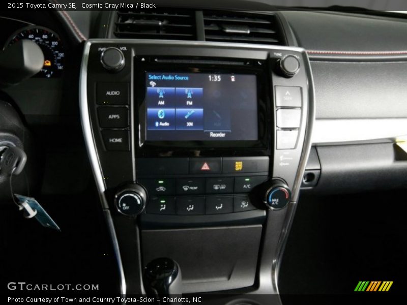 Cosmic Gray Mica / Black 2015 Toyota Camry SE