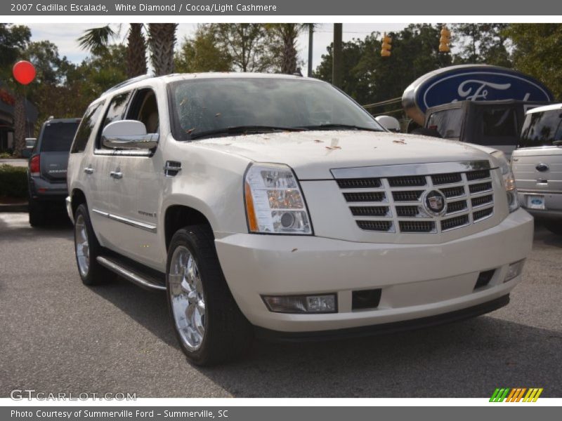 White Diamond / Cocoa/Light Cashmere 2007 Cadillac Escalade