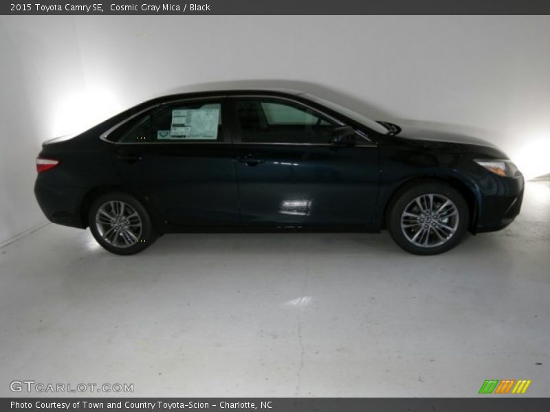 Cosmic Gray Mica / Black 2015 Toyota Camry SE