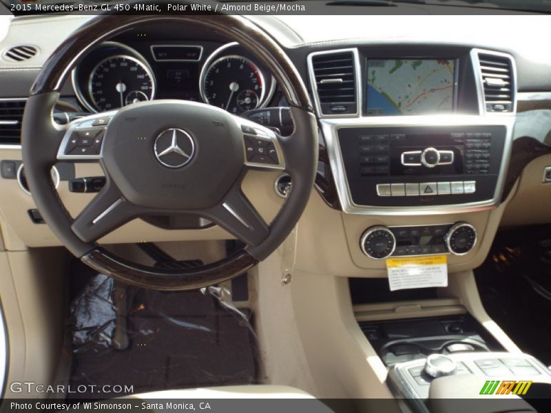 Polar White / Almond Beige/Mocha 2015 Mercedes-Benz GL 450 4Matic