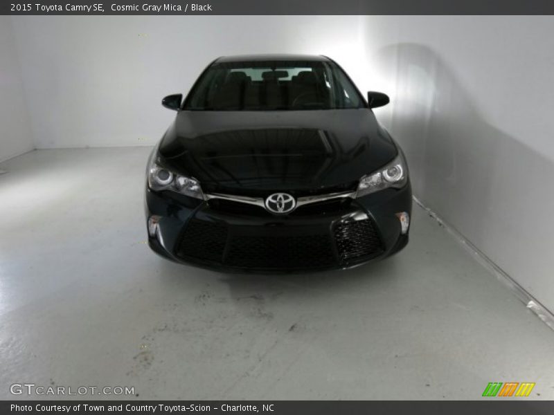 Cosmic Gray Mica / Black 2015 Toyota Camry SE