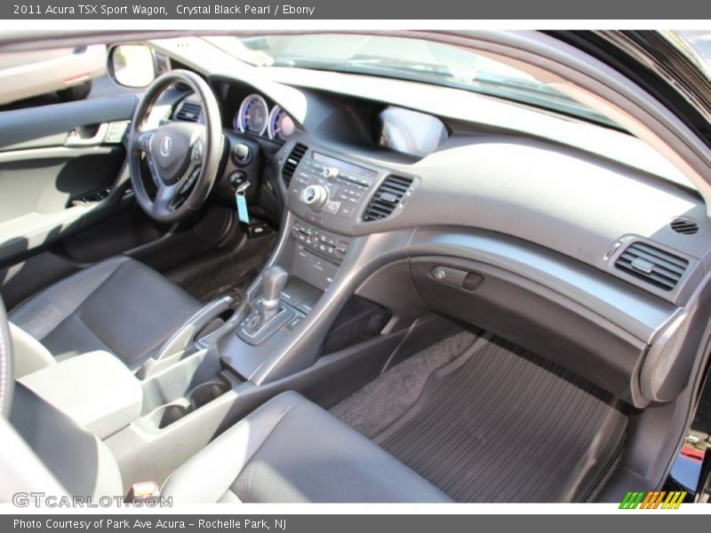 Crystal Black Pearl / Ebony 2011 Acura TSX Sport Wagon