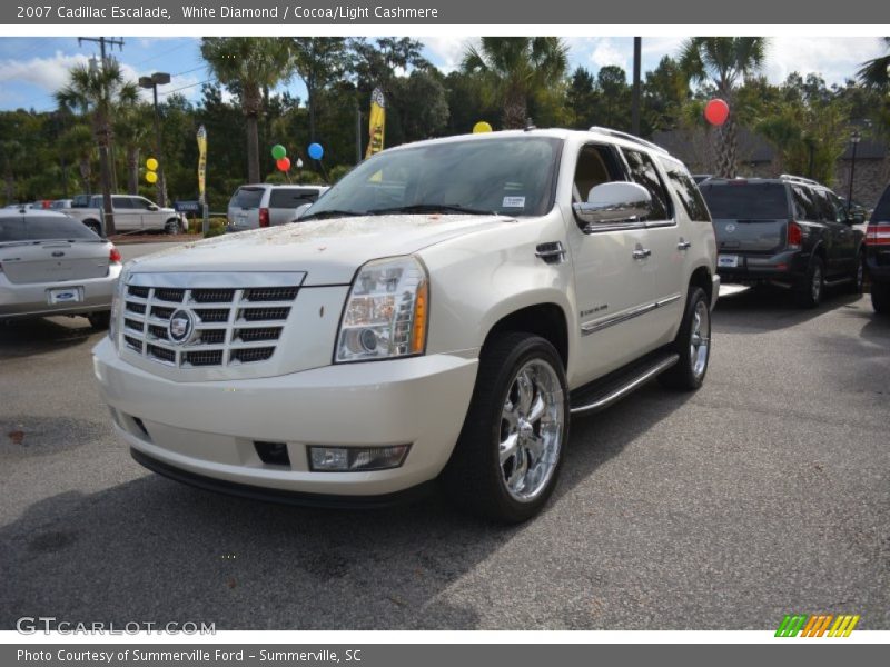 White Diamond / Cocoa/Light Cashmere 2007 Cadillac Escalade