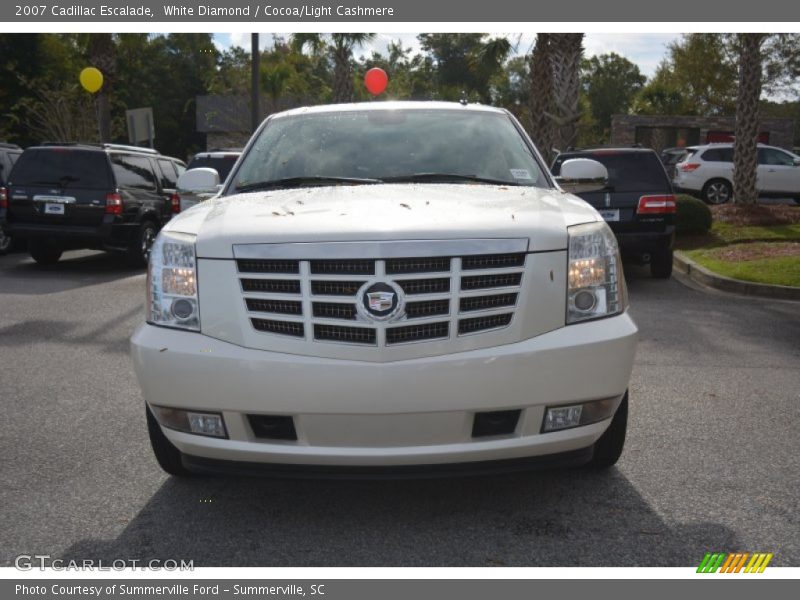 White Diamond / Cocoa/Light Cashmere 2007 Cadillac Escalade