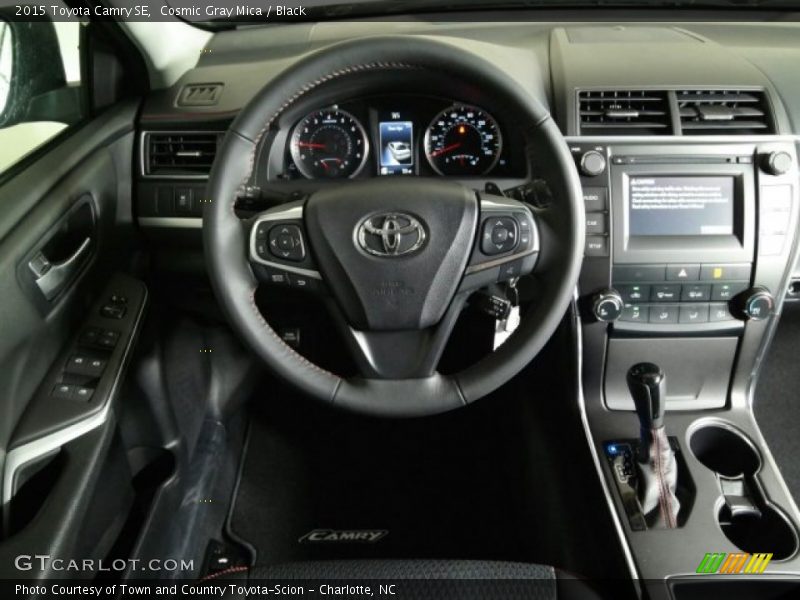 Cosmic Gray Mica / Black 2015 Toyota Camry SE