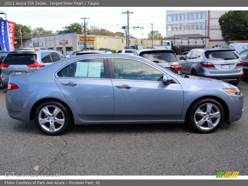 Forged Silver Pearl / Taupe 2011 Acura TSX Sedan