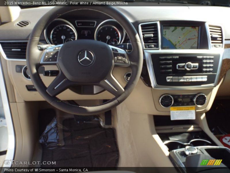 Polar White / Almond Beige/Mocha 2015 Mercedes-Benz ML 350 4Matic