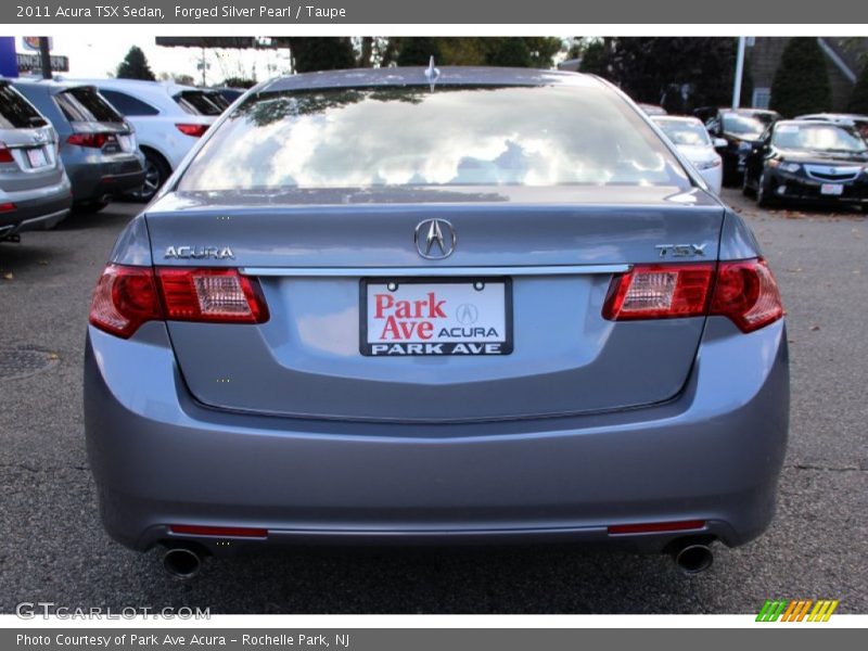 Forged Silver Pearl / Taupe 2011 Acura TSX Sedan