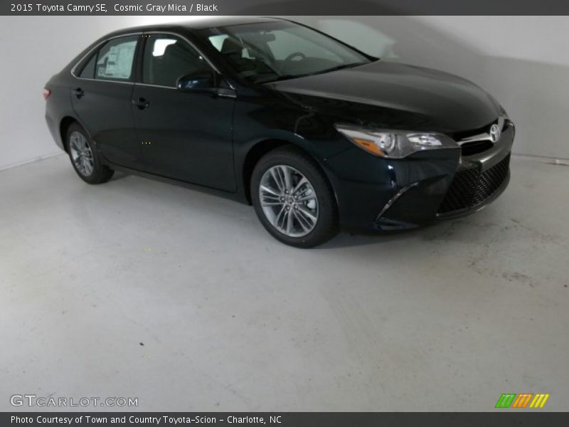 Cosmic Gray Mica / Black 2015 Toyota Camry SE