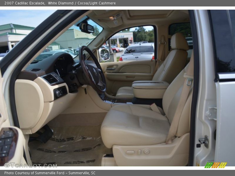 White Diamond / Cocoa/Light Cashmere 2007 Cadillac Escalade