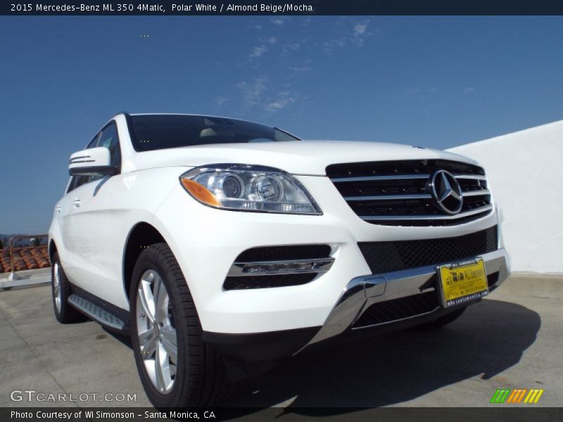 Polar White / Almond Beige/Mocha 2015 Mercedes-Benz ML 350 4Matic