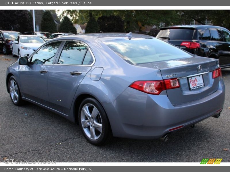 Forged Silver Pearl / Taupe 2011 Acura TSX Sedan