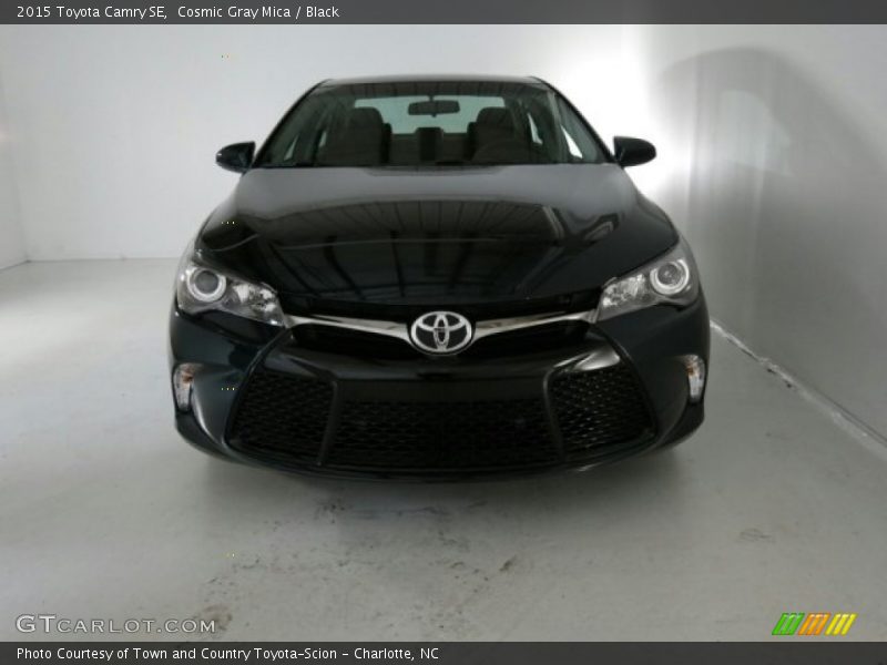 Cosmic Gray Mica / Black 2015 Toyota Camry SE