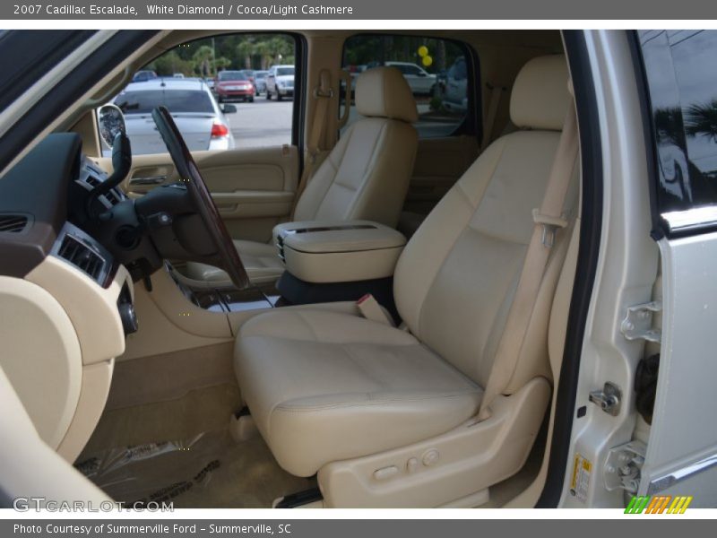 White Diamond / Cocoa/Light Cashmere 2007 Cadillac Escalade